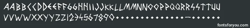 WolvesAndRaven Font – White Fonts on Black Background