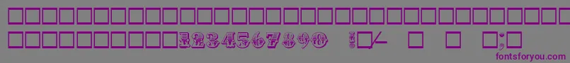 Inv Font – Purple Fonts on Gray Background