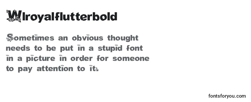 Review of the Wlroyalflutterbold Font