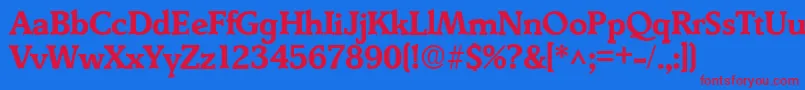 Подробнее о шрифте DerringerBold Шрифт DerringerBold – красные шрифты на синем фоне