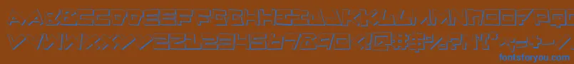 Quake3D Font – Blue Fonts on Brown Background
