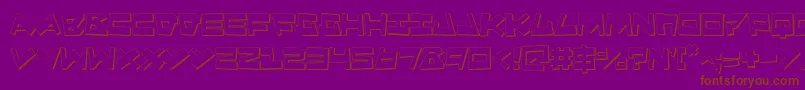 Quake3D Font – Brown Fonts on Purple Background