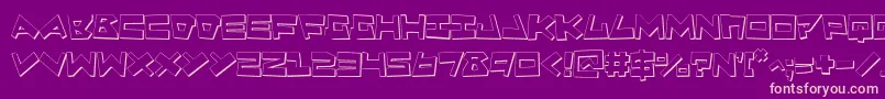 Quake3D Font – Pink Fonts on Purple Background