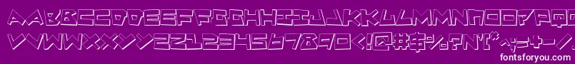 Quake3D Font – White Fonts on Purple Background