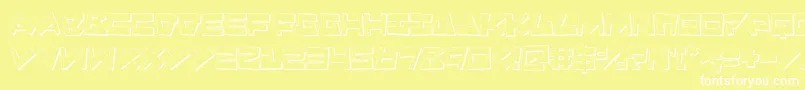 Quake3D Font – White Fonts on Yellow Background