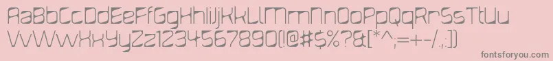 DiagondLight Font – Gray Fonts on Pink Background