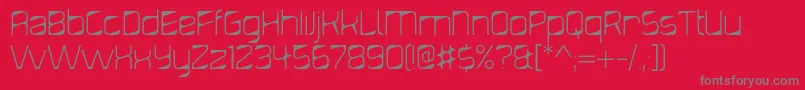 DiagondLight Font – Gray Fonts on Red Background