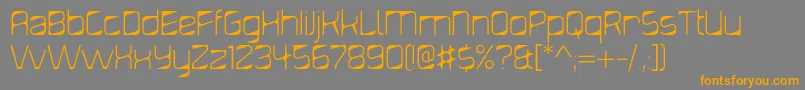 DiagondLight Font – Orange Fonts on Gray Background