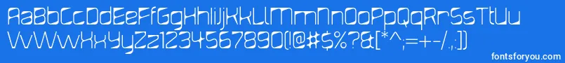 DiagondLight Font – White Fonts on Blue Background