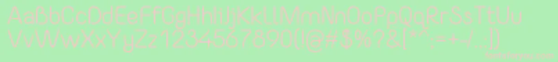 Yaahowu Font – Pink Fonts on Green Background