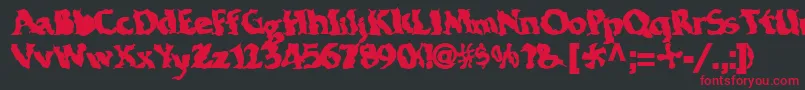 Saiba mais sobre a fonte Electricwave7Bold Fonte Electricwave7Bold – fontes vermelhas em um fundo preto