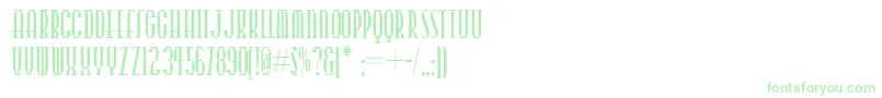 Więcej informacji o czcionce Points Czcionka Points – zielone czcionki