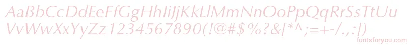 OptimaltstdItalic Font – Pink Fonts