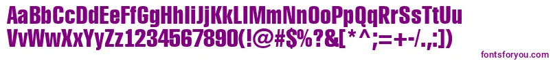 Rubric1 Font – Purple Fonts on White Background