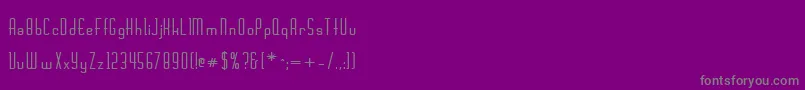 CalamaroBoldBold-Schriftart – Graue Schriften auf violettem Hintergrund