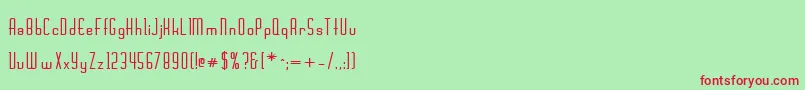 CalamaroBoldBold Font – Red Fonts on Green Background