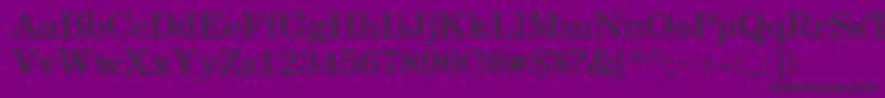 SchoolbookRegular Font – Black Fonts on Purple Background