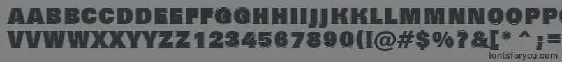 Czcionka Grotic7 – czarne czcionki na szarym tle