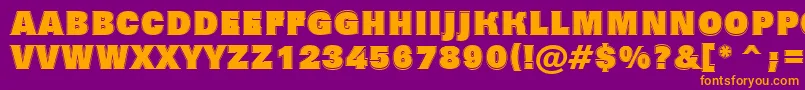 Grotic7 Font – Orange Fonts on Purple Background