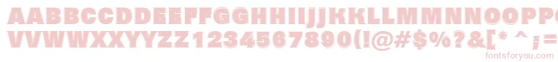 fuente Grotic7 – Fuentes Rosadas Sobre Fondo Blanco