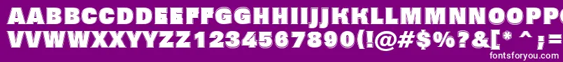 Шрифт Grotic7 – белые шрифты на фиолетовом фоне