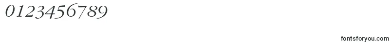 フォントGaramondcItalic – 数字と数値のためのフォント