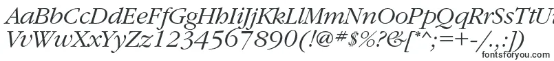 GaramondcItalic-fontti – Järjestelmäfontit