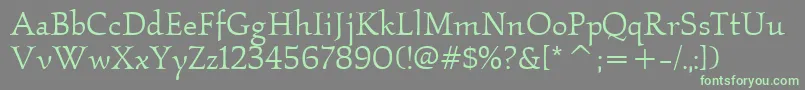 Más sobre la fuente KallositcTtBook fuente KallositcTtBook – Fuentes Verdes Sobre Fondo Gris