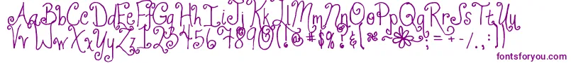 JheriCurls-Schriftart – Violette Schriften