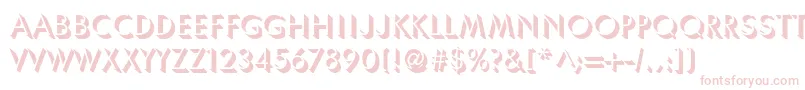 Umbrella Font – Pink Fonts on White Background