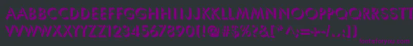 Umbrella Font – Purple Fonts on Black Background