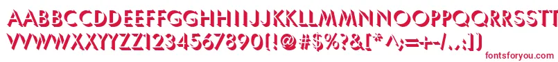 Umbrella Font – Red Fonts on White Background