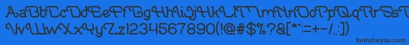 IndonesiaTanahAirBeta Font – Black Fonts on Blue Background