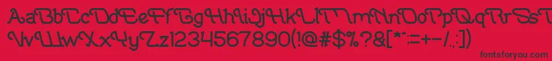 IndonesiaTanahAirBeta Font – Black Fonts on Red Background