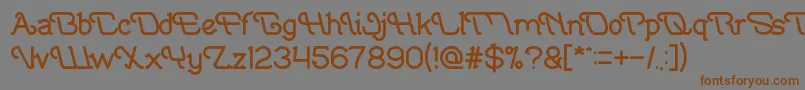 IndonesiaTanahAirBeta Font – Brown Fonts on Gray Background