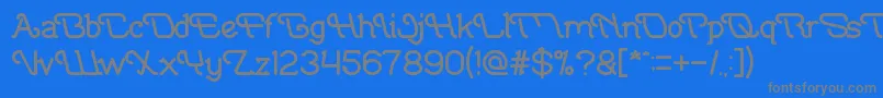 IndonesiaTanahAirBeta Font – Gray Fonts on Blue Background