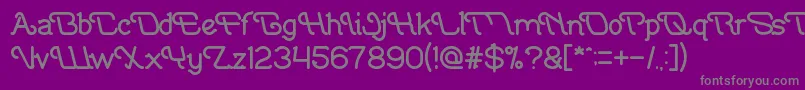 Fonte IndonesiaTanahAirBeta – fontes cinzas em um fundo violeta