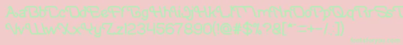 IndonesiaTanahAirBeta Font – Green Fonts on Pink Background