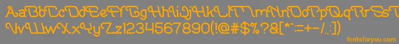 IndonesiaTanahAirBeta Font – Orange Fonts on Gray Background