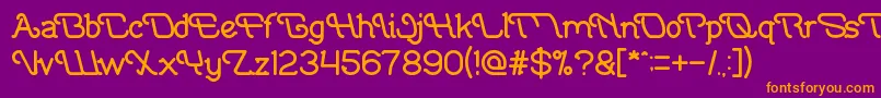 IndonesiaTanahAirBeta Font – Orange Fonts on Purple Background