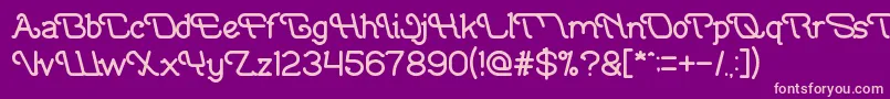 IndonesiaTanahAirBeta Font – Pink Fonts on Purple Background