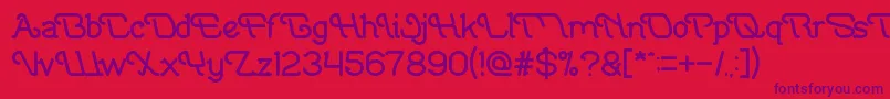 IndonesiaTanahAirBeta Font – Purple Fonts on Red Background
