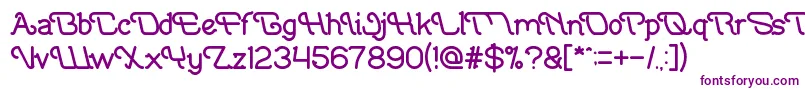 IndonesiaTanahAirBeta Font – Purple Fonts on White Background