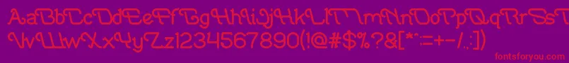 IndonesiaTanahAirBeta Font – Red Fonts on Purple Background