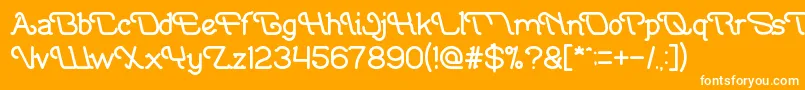 IndonesiaTanahAirBeta Font – White Fonts on Orange Background