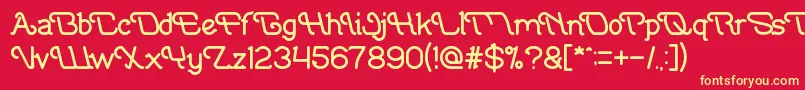 IndonesiaTanahAirBeta Font – Yellow Fonts on Red Background