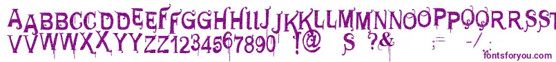 Vtksgeneraluse-Schriftart – Violette Schriften