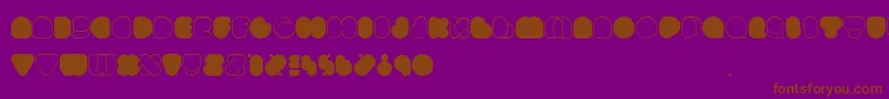 Www.Happyloverstown.EuDiscofat Font – Brown Fonts on Purple Background