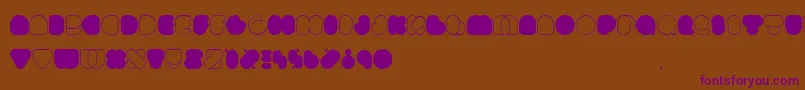 Www.Happyloverstown.EuDiscofat Font – Purple Fonts on Brown Background