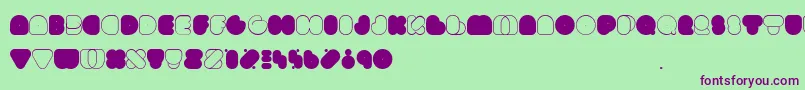 Www.Happyloverstown.EuDiscofat Font – Purple Fonts on Green Background